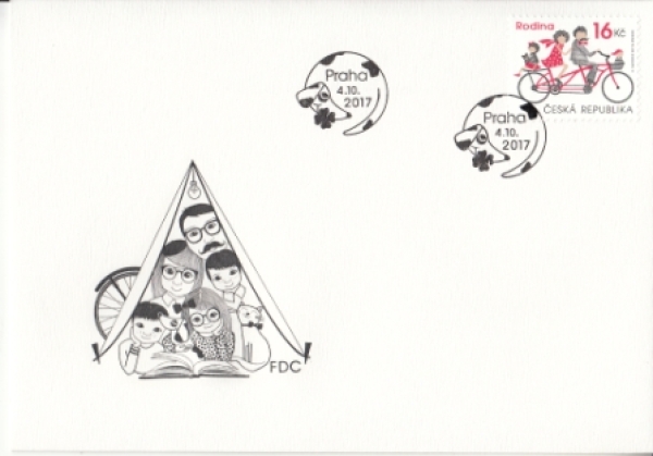 Mi.-Nr.: 944 / Familie / Rodina  Ersttagsstempel